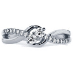 Yaffie Two White Gold Diamond Duo Ring with 1/4ct TDW