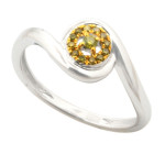The Stunning Yellow Trated Diamond Engagement Ring by Yaffie
