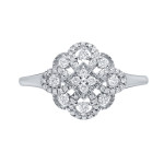 Vintage-inspired Yaffie Gold Diamond Ring, featuring stunning Edwardian-era design with 1/4ct total diamond weight.