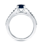 Sapphire Sparkle 1/2ct Diamond-Studded Engagement Ring