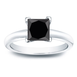 Yaffie Custom Black Diamond Engagement Ring - Fit for Royalty