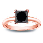 Yaffie Custom Black Diamond Engagement Ring - Fit for Royalty