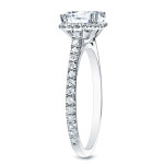 Certified Asscher-Cut Diamond Halo Engagement Ring with Yaffie Gold and 1 1/2ct TDW