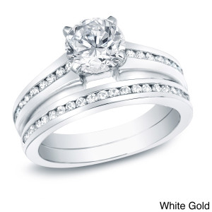 Certified Diamond Bridal Ring Set - Yaffie Gold with 1 1/2ct TDW