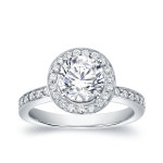 Sparkle with Love: 1.5ct TDW Certified Round Diamond Engagement Ring by Yaffie Gold