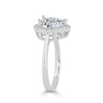 Golden Brilliance: Pear-Shaped 1 1/2ct TDW Diamond Engagement Ring by Yaffie