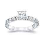 Golden Yaffie Princess-cut Diamond Ring with 1.5ct TDW for Engagements