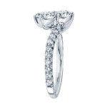 Yaffie Gold 2-Stone Diamond Engagement Ring, 1 1/2ct TDW, Round-Cut, 4-Prong.