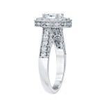 Golden Yaffie with 1.5ct of Sparkling Diamonds in a Halo Setting Engagement Ring