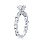 Golden Yaffie: Round Diamond Solitaire Engagement Ring with 1 1/2ct TDW