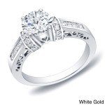 Sparkling Yaffie Gold Diamond Engagement Ring with 1.25ct TDW