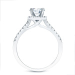 Say Yes to Yaffie Sparkling Princess-cut Halo Engagement Rings - 1 1/5ct TDW