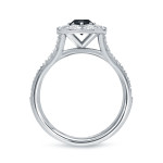 Yaffie ™ Bespoke Gold Engagement Ring with 1 1/6ct TDW Black & White Diamonds