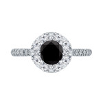 Yaffie ™ Bespoke Gold Engagement Ring with 1 1/6ct TDW Black & White Diamonds