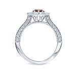 Brown and White Diamond Engagement Ring with 1 3/4ct TDW by Yaffie Gold