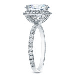 Say Yes to the Stunning Yaffie Gold Cushion Cut Diamond Ring - Certified with 1.75ct TDW
