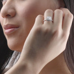 Certified Cushion Cut Diamond Engagement Ring - Yaffie Gold 1 3/4ct TDW
