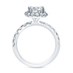 Certified Round Diamond Engagement Ring, Yaffie Gold, 1 3/5ct TDW