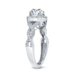 Sparkle in Love with Yaffie Gold Halo Diamond Engagement Ring