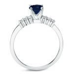 Bridal Beauty: Yaffie Gold Sapphire & Diamond Ring Set (.5ct each)