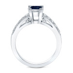 The Yaffie Gold Ring with a stunning combo of 1/2ct Blue Sapphire and 1/2ct TDW Diamond.