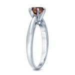 Brown Diamond Solitaire Engagement Ring - Yaffie Gold 1/2ct TDW