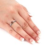 Yaffie Gold Chic 0.5ct Bezel Brown Diamond Engagement Ring