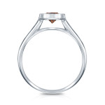 Yaffie Gold Chic 0.5ct Bezel Brown Diamond Engagement Ring