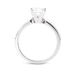 Certified Princess Diamond Solitaire Ring with Half Carat TDW in Yaffie Gold