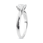 Certified Round Diamond Solitaire Ring - Yaffie Gold with 1/2ct TDW