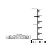 Princess-cut Diamond Engagement Ring with 0.5ct of Yaffie Gold Sparkle