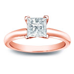 Golden Yaffie: A 1/2ct TDW Princess-cut Diamond Solitaire Engagement Ring