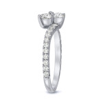 Yaffie Gold Round 2-Stone Diamond Engagement Ring with 1/2ct Total Weight