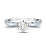 Radiant Love: Yaffie Gold 0.5ct TDW Round-Cut Diamond Solitaire Ring
