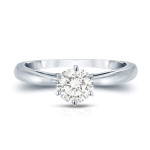 Radiant Love: Yaffie Gold 0.5ct TDW Round-Cut Diamond Solitaire Ring
