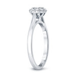 Sparkling Love: Yaffie Gold Exquisite 1/2ct TDW Round-cut Diamond Halo Ring