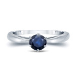 Unleash Your Radiance with Yaffie Blue Sapphire Solitaire Ring