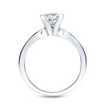 Yaffie Gold Princess-cut Diamond Solitaire Engagement Ring