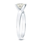 Say 'Yes' to Yaffie Gold Princess-cut Diamond V-end Engagement Ring