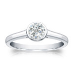 Delicate Life: Yaffie Gold Diamond Solitaire Engagement Ring