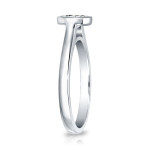 Yaffie Gold Elegant Round-cut 1/3ct TDW Diamond Engagement Ring with Bezel Setting