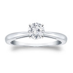 Golden Yaffie: 1/3ct TDW Round-cut Diamond Engagement Ring.