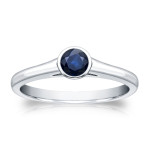 Get mesmerized by this Yaffie Gold Blue Sapphire Ring