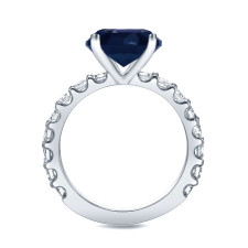 Yaffie Gold Blue Sapphire & Diamond Ring – Elegance Perfected