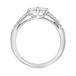 Engage with Elegance: Yaffie Gold 2-Stone Round Cut Diamond Ring, 1ct Total Diamond Weight