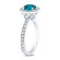 Yaffie’s Blue Halo Diamond Engagement Ring – Pure Sparkle & Style