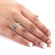 Yaffie’s Sparkling Cushion-Cut Diamond Halo Engagement Ring