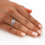 Certified Diamond Bridal Set with Yaffie Gold and 1ct TDW