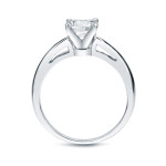 Certified 1ct TDW Round Diamond Solitaire on Yaffie Gold Ring