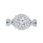 Braided Cluster Diamond Ring with 1ct of Yaffie Gold Sparkle